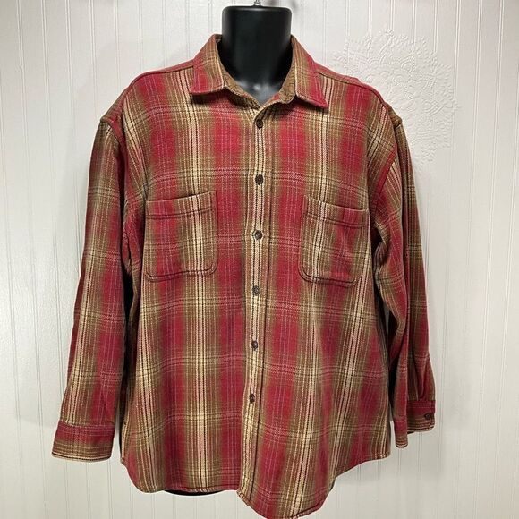 ST. JOHNS BAY Heavyweight Flannel Shirt - Picture 1 of 4